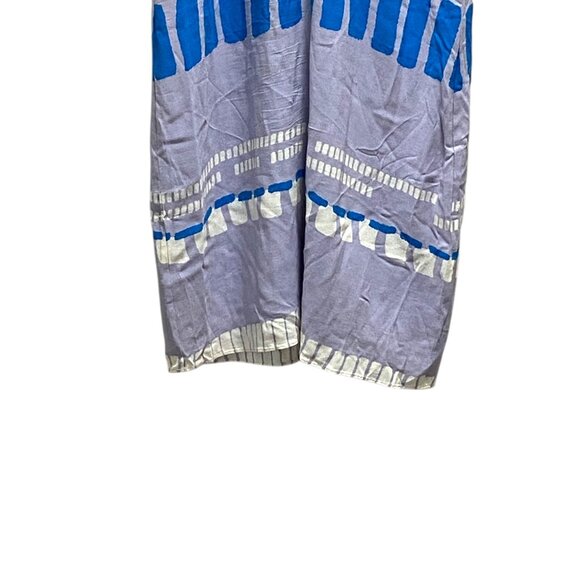 Addison For Anthropologie 100% Silk Slip Dress Blue Size M Coastal Beach Summer - Picture 7 of 13